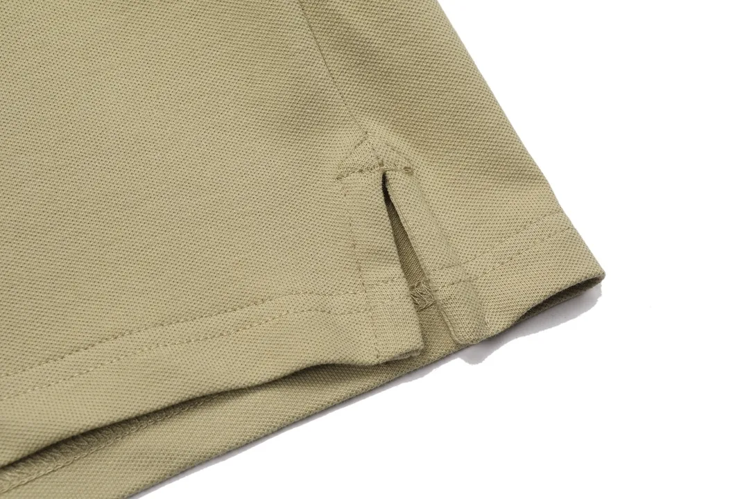 🅿️190 RALPH LAUREN 2025 new style classic polo embroidered little bee logo, same style for men and women, casual polo shirt ·Customized pique cotton fabric ·Imported Tajima machine embroidery technology ·Collar label, hangtag, main mark and three labels complete Color: Khaki Size: M-XXXL